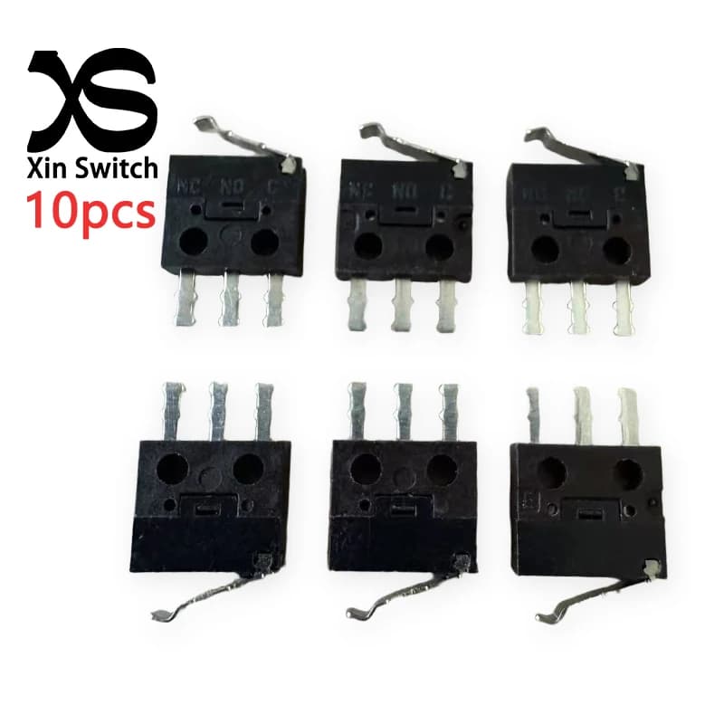 10 PZ MQS2-02-D Mini Micro Interruttore Normalmente Aperto E Normalmente Chiuso 6.6*2.7mm Tre Gambe Piccola Maniglia Curva Lunghezza 5.5mm