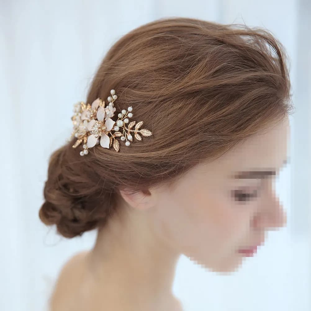 Pearl Wedding Hair Comb Elegant Bridal Hair Accessories Crystal Headpiece Prom Party Soiree Clip S8106 Bridal Comb