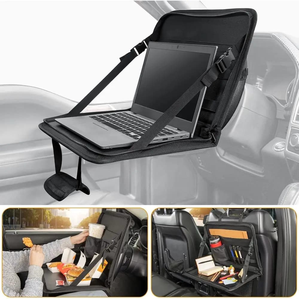 Tavolino Multifunzione per Volante, Scrivania per Laptop sul Sedile Posteriore, Borsa da Ufficio Multiuso, Tavolo da Lavoro per Auto, Organizer per Bambini e Pendolari