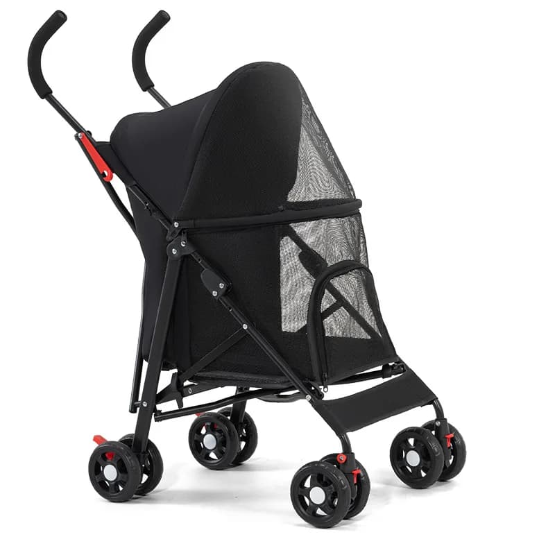 Pet Stroller, Lightweight Foldable Cat Dog Cart, Teddy Baby Carrier, Small Pet Travel Stroller, Portable Pet Carriage