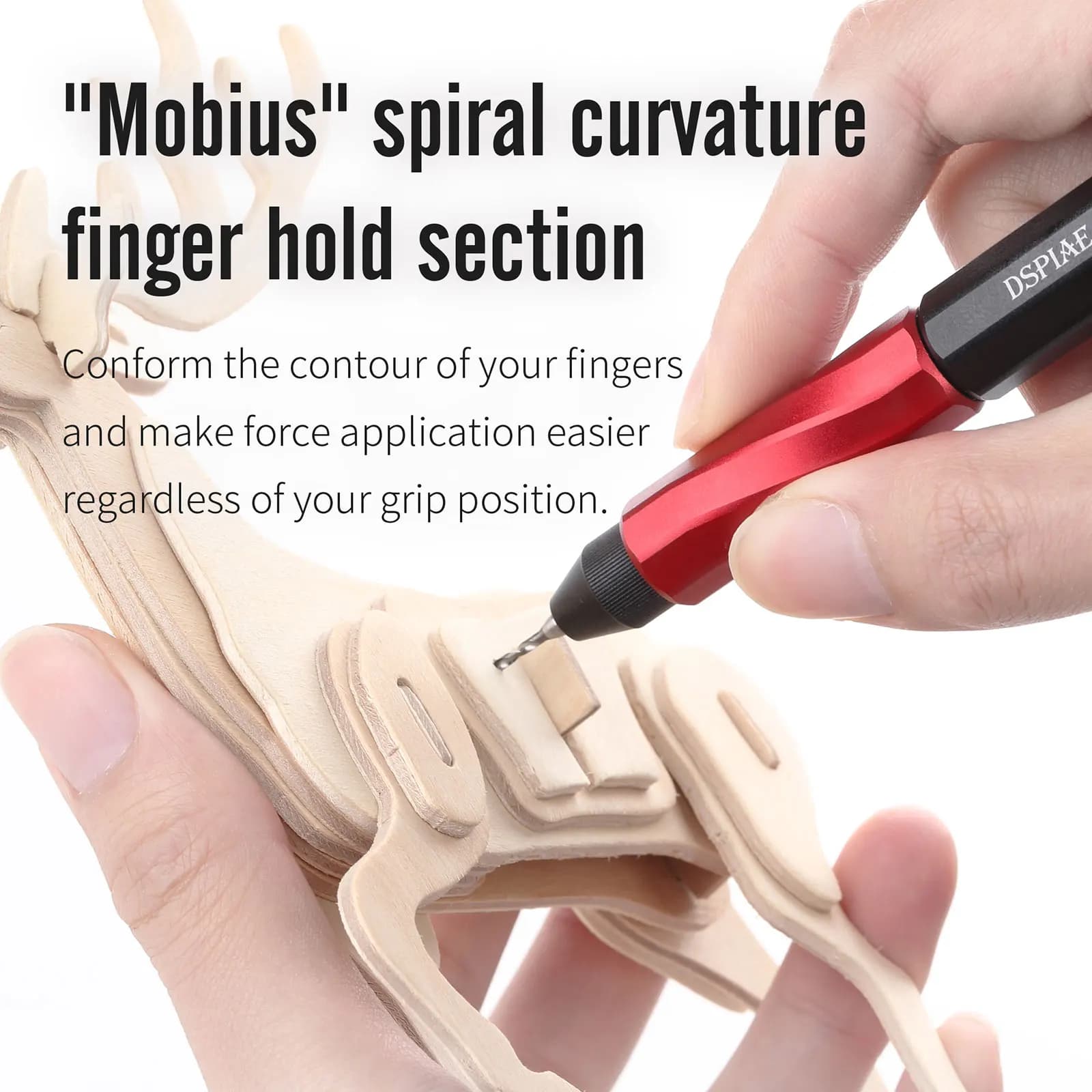 DSPIAE AT-MHD Mobius Hand Drill, Trapano Manuale di Alta Precisione con Doppio Cuscinetto e Blocco a Rotazione - Nuovo Modello 2026, Strumento per Modellismo e Foratura
