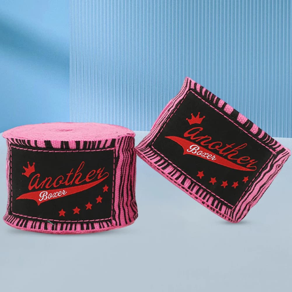 Fasce Elastiche per Mani da Boxe 3/5M, Traspiranti, per Kickboxing, Muay Thai e MMA, con Stampa