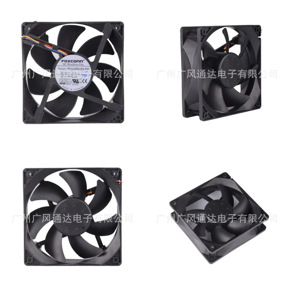Ventola PWM ad alte prestazioni da 120 mm, spessore 38 mm, per FOXCONN PVA120K12N DC12V 0.9A, ventola di raffreddamento a 4 fili per CPU e GPU di laptop
