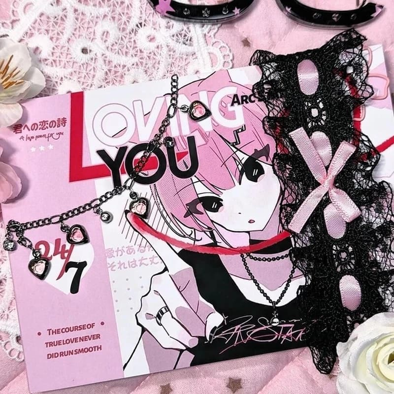 New Cute Dark Girl Series Cut Film Adesivo Libro Diario Cassa del telefono Adesivo per album fai da te Adesivi decorativi Kawaii Regalo