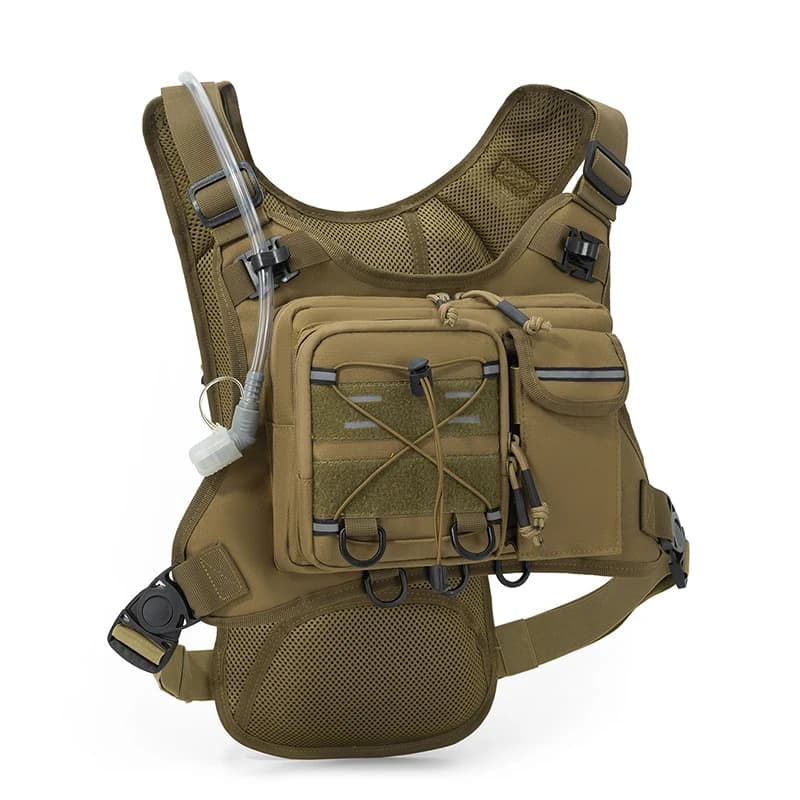 Gilet da corsa con sacca idrica, zaino sportivo da esterno per escursioni, gare, maratone, borsa sportiva tattica da campeggio per uomo e donna