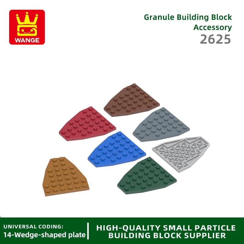 Wange 22 pz/lotto 2625 6x7 blocchi di costruzione a cuneo Moc accessori per fondo barca nave compatibile con mattoni giocattoli per bambini confezione regalo