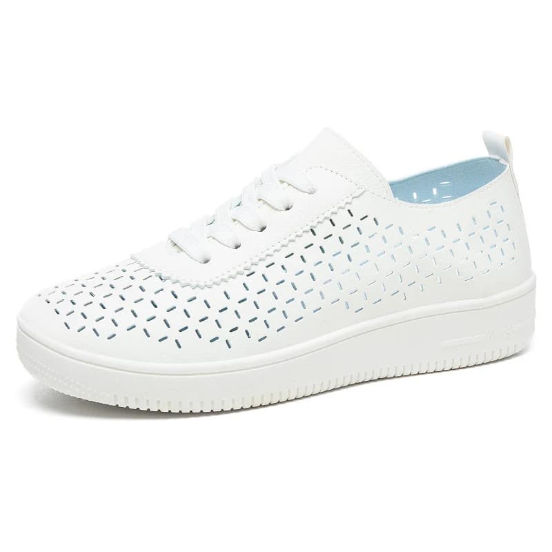New Casual Women's Sneakers On Sale Designer Shoes 2026 Summer Women's White Sneakers Breathable Soft Flat Shoes For Ladies