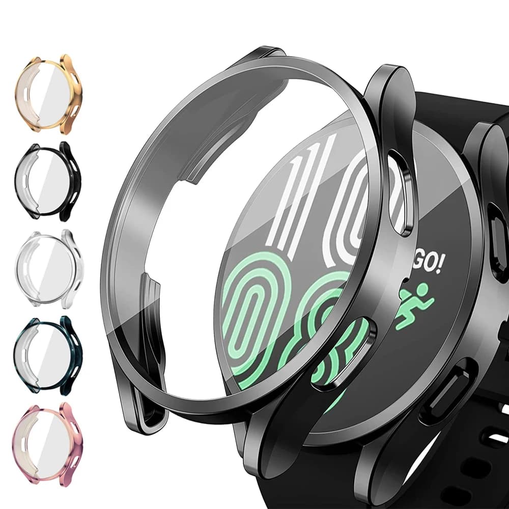 Case for Samsung Galaxy Watch 4 Classic 46mm/42mm TPU Plated All-around Screen Cover bumper Galaxy Watch 4 44mm 40mm