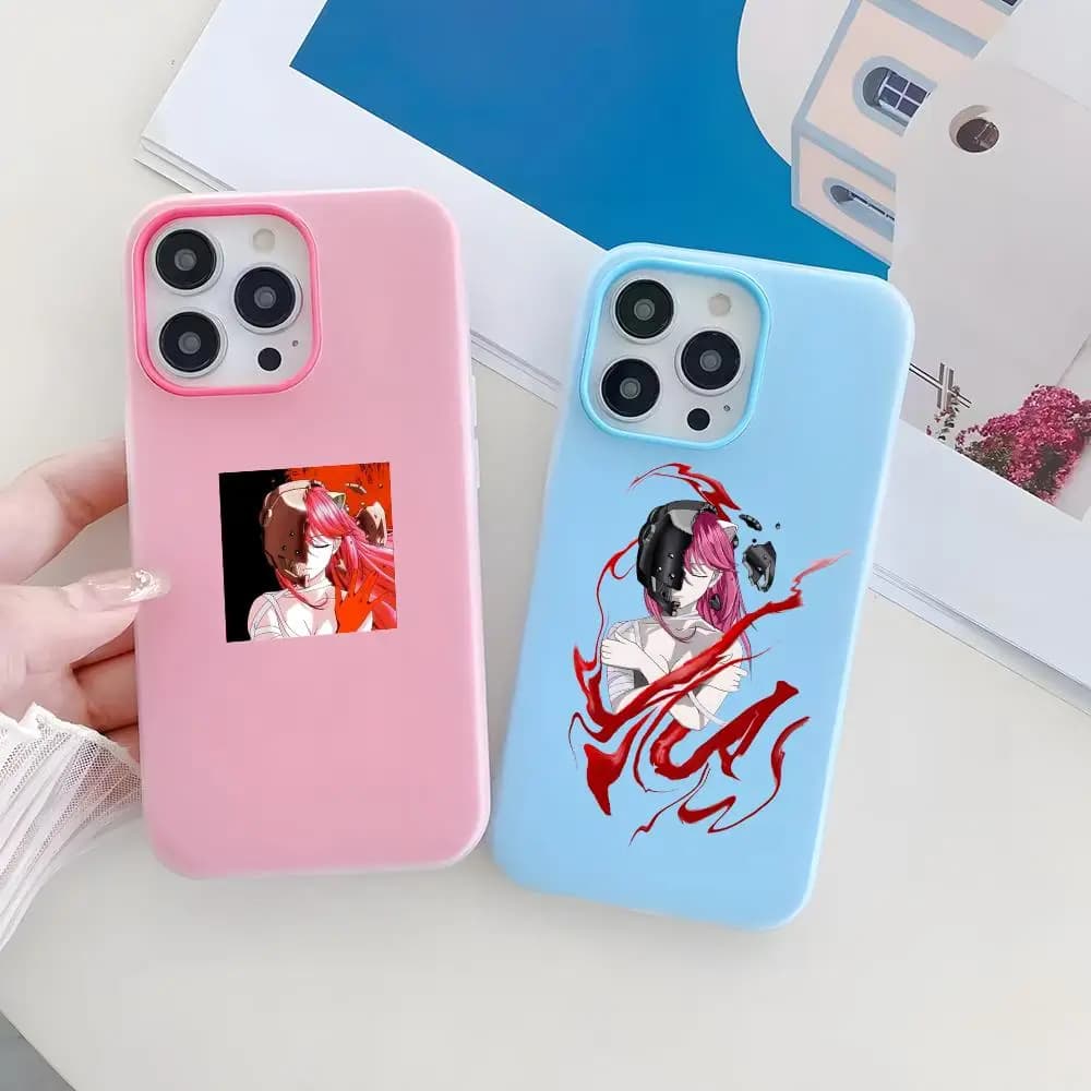 E-Elfen LiedS Phone Case Jelly like 2 in 1 dual-layer dopamine phone case, compatible with iPhone 17/16/15/14/13/12