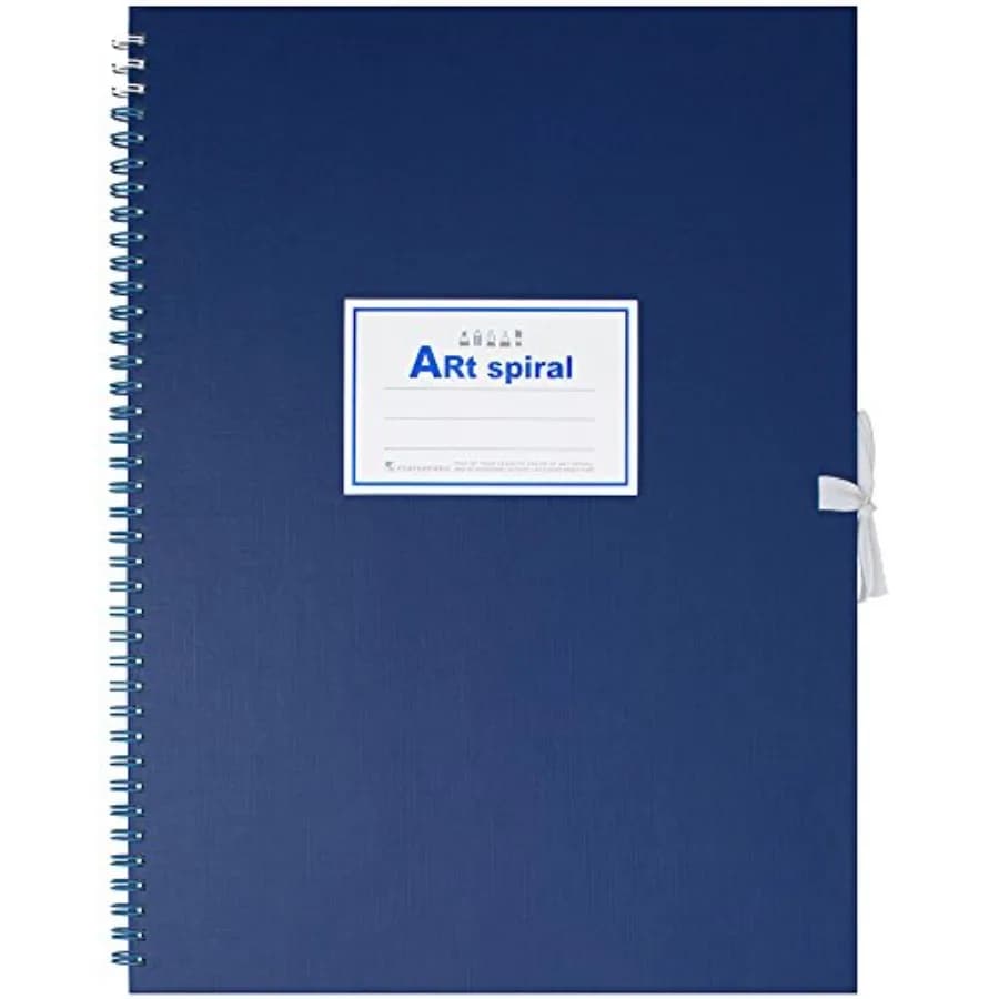 Art Spiral Sketchbook, F4, 13.27" x 10.04", Drawing Pad with 24 Sheets of Acid-Free Thick Paper, Twin Wire Binding, Durable Cov