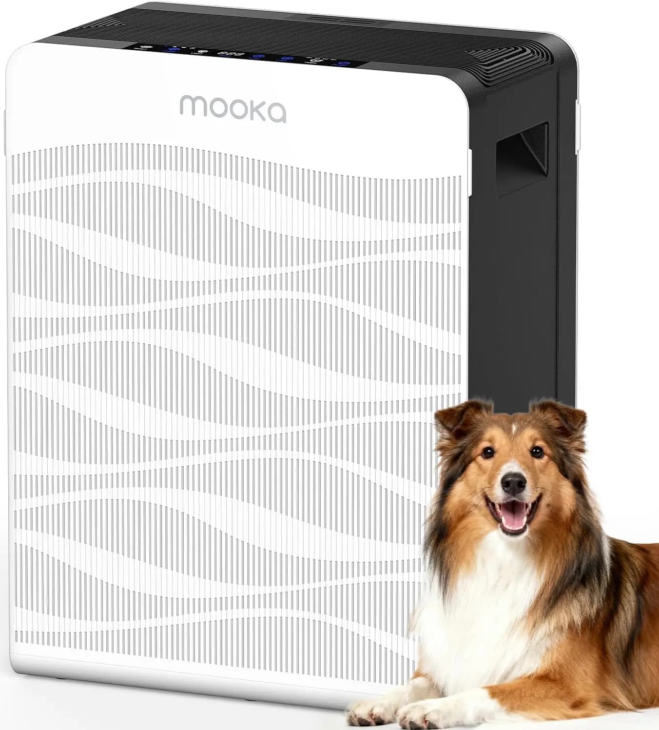 Purificatore d'aria per ambienti di grandi dimensioni con filtri lavabili, monitor PM2.5 per casa, camera da letto, ufficio