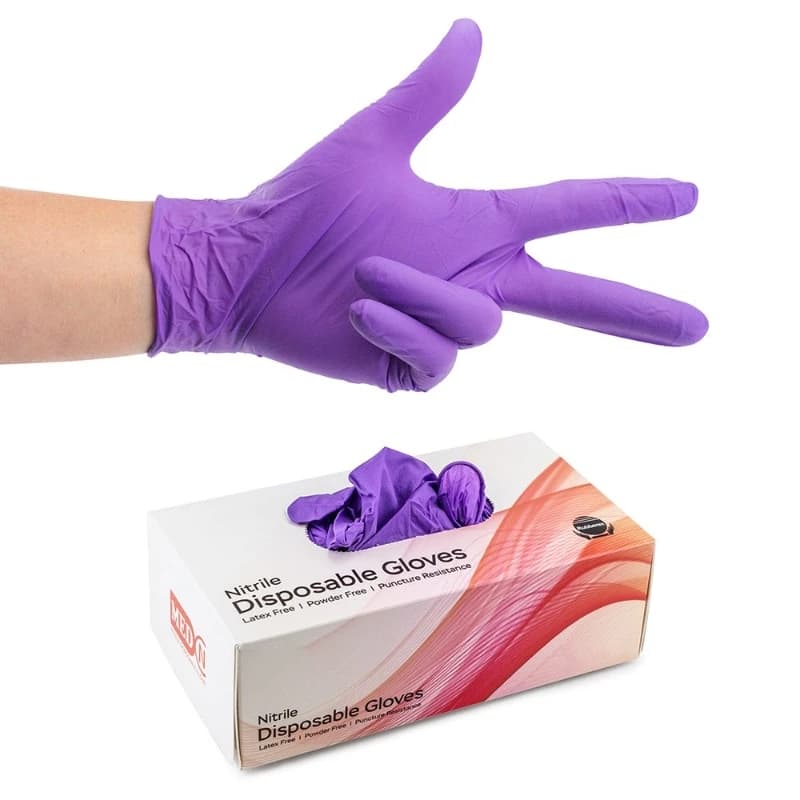 20/100PCS Guanti in nitrile monouso senza lattice Guanti per la pulizia della casa non sterili Guanti per tatuaggi di bellezza da cucina testurizzati