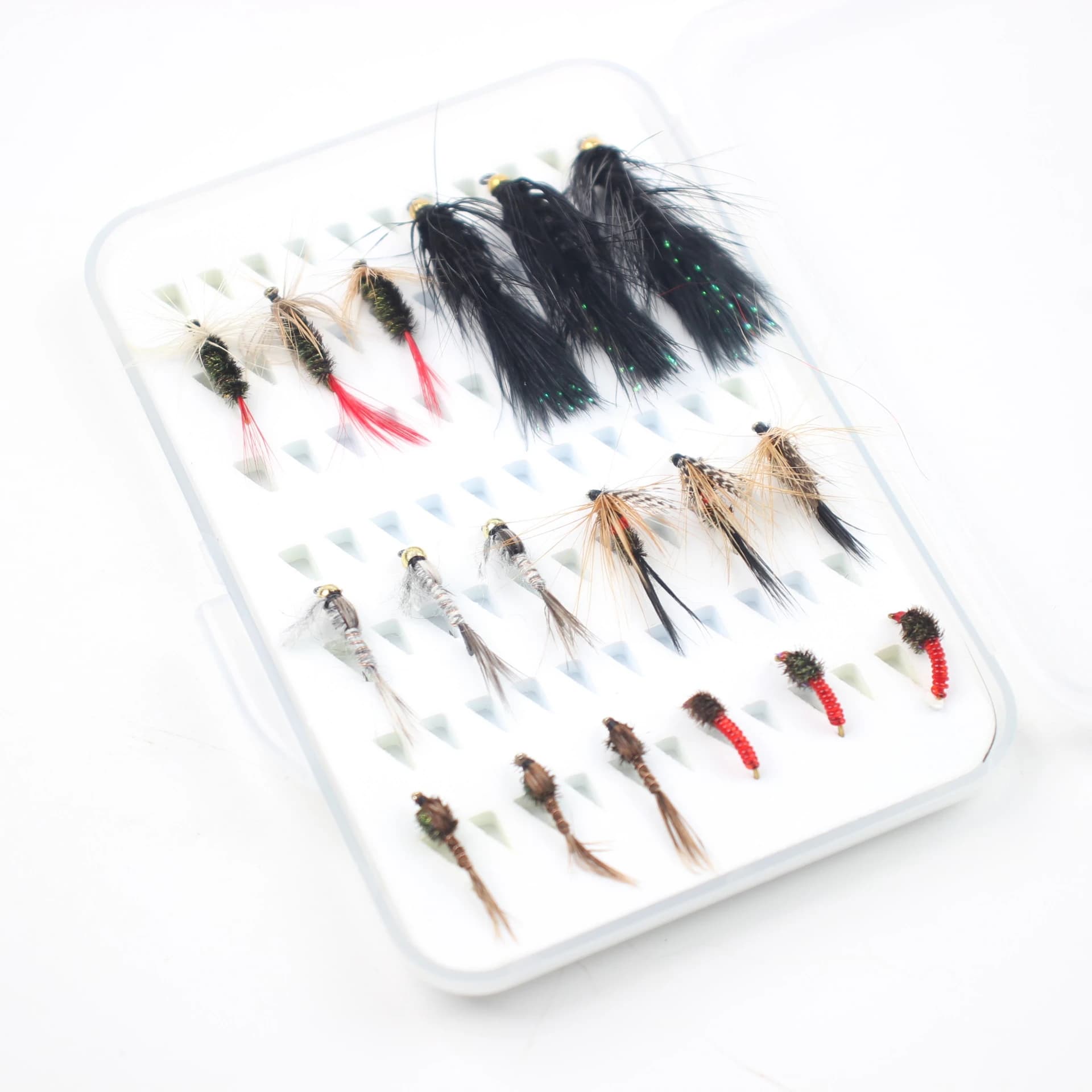 18Pcs Boxed Fly Fishing Flies Lifelike Bionic Lures Bass Trout Freshwater Saltwater Fishing Tackle