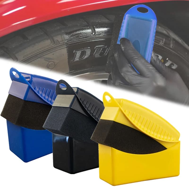 1Pc Ruota Auto Lucidatura Ceretta Spugna Spazzola ABS Lavaggio Pulizia Contorno Dei Pneumatici Medicazione Applicatore Pad Dettaglio Strumenti di Pulizia Auto