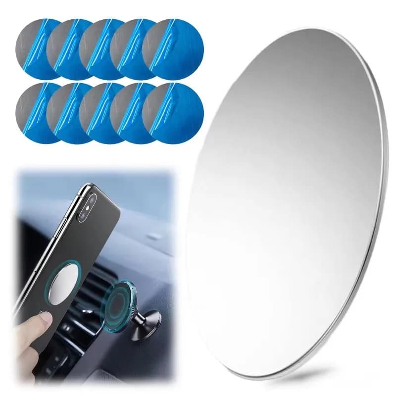 ​1-20Pcs Magnetic Metal Plate Disk For Mobile Phone Tablet Universal Self Adhesive Iron Disk Patch Sticker For Magnetic Holder