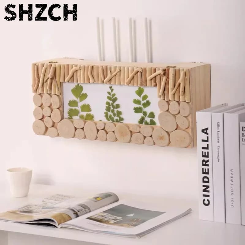 Cable Management Box Wall Mounted Router/Set Top Box Organizer Power Strip Shelf with Hidden Design Storage Solution for Home