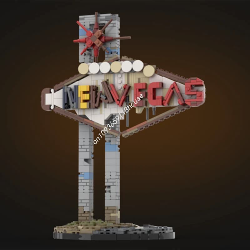 653 pezzi MOC Nuovo Vegaser Segno Fallout Modello Building Blocks Giocattoli creativi Compleanno Mestiere Mattoni Assemblare Regali di Natale per bambini