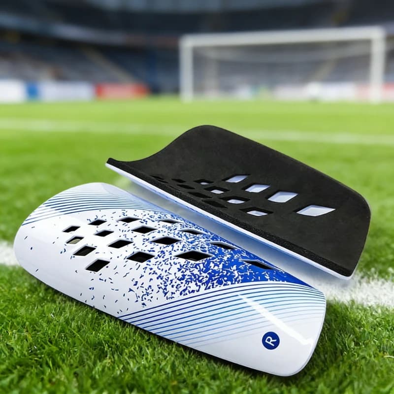 Parastinchi Professionali da Calcio, Spessi e Traspiranti, con Fori, Protezione per Polpacci, Inserti per Calze, Protezione per Gambe Sportive