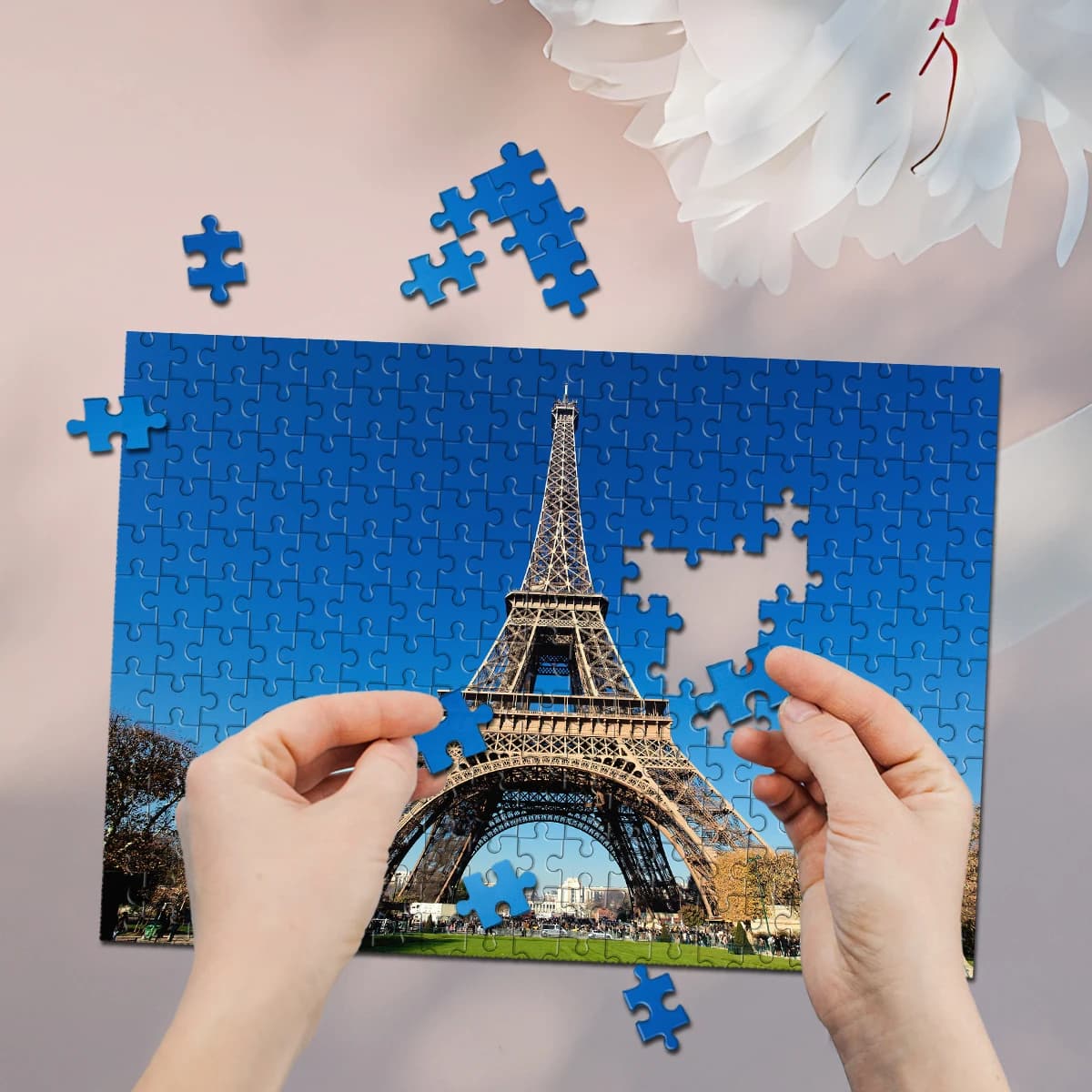 35/300/500/1000pcs Personalized Custom Photo Puzzle scenery photo Funny Adult Leisure Toys Gift