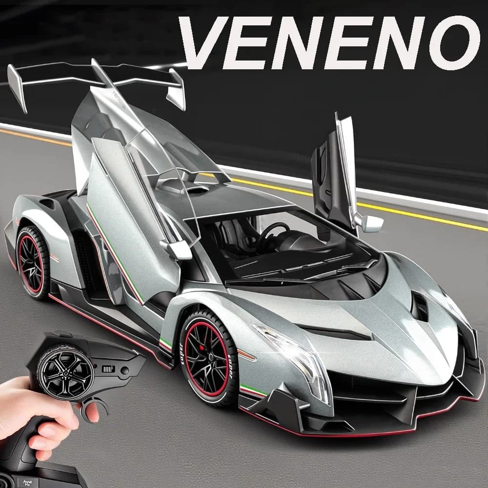 1:24 Veneno LX570 Modello di Auto Giocattolo In Lega Corpo Musica Luce Alta Simulazione Modelli di Telecar Squisito Interni Veicoli Regali Per Bambini