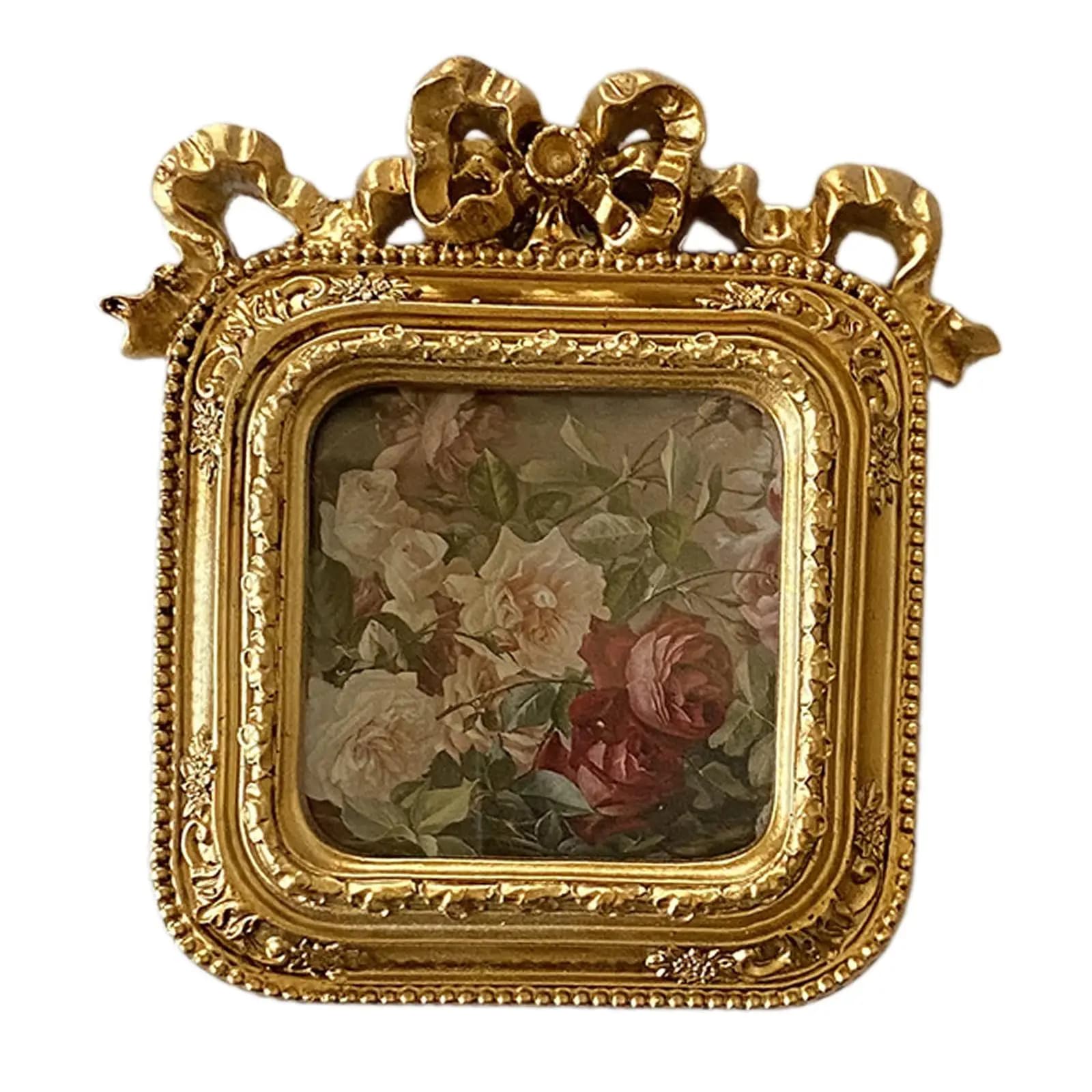 Frame for photo with bow Table photo frame for decorative European style wall photo for home decoration