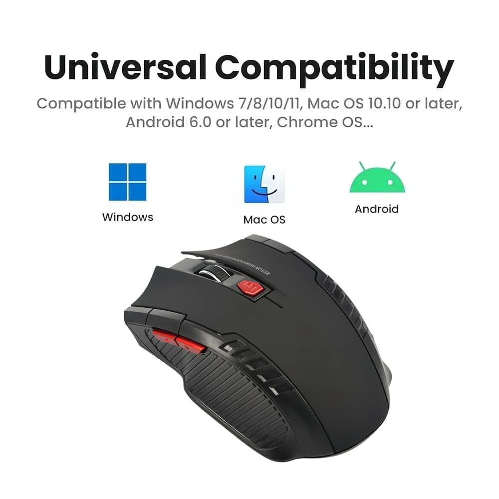 2.4G Portable Wireless Mini Mouse Multi-pulling DPI Wireless Mouse Adjustable Optical Game USB Receiver for Laptop Games