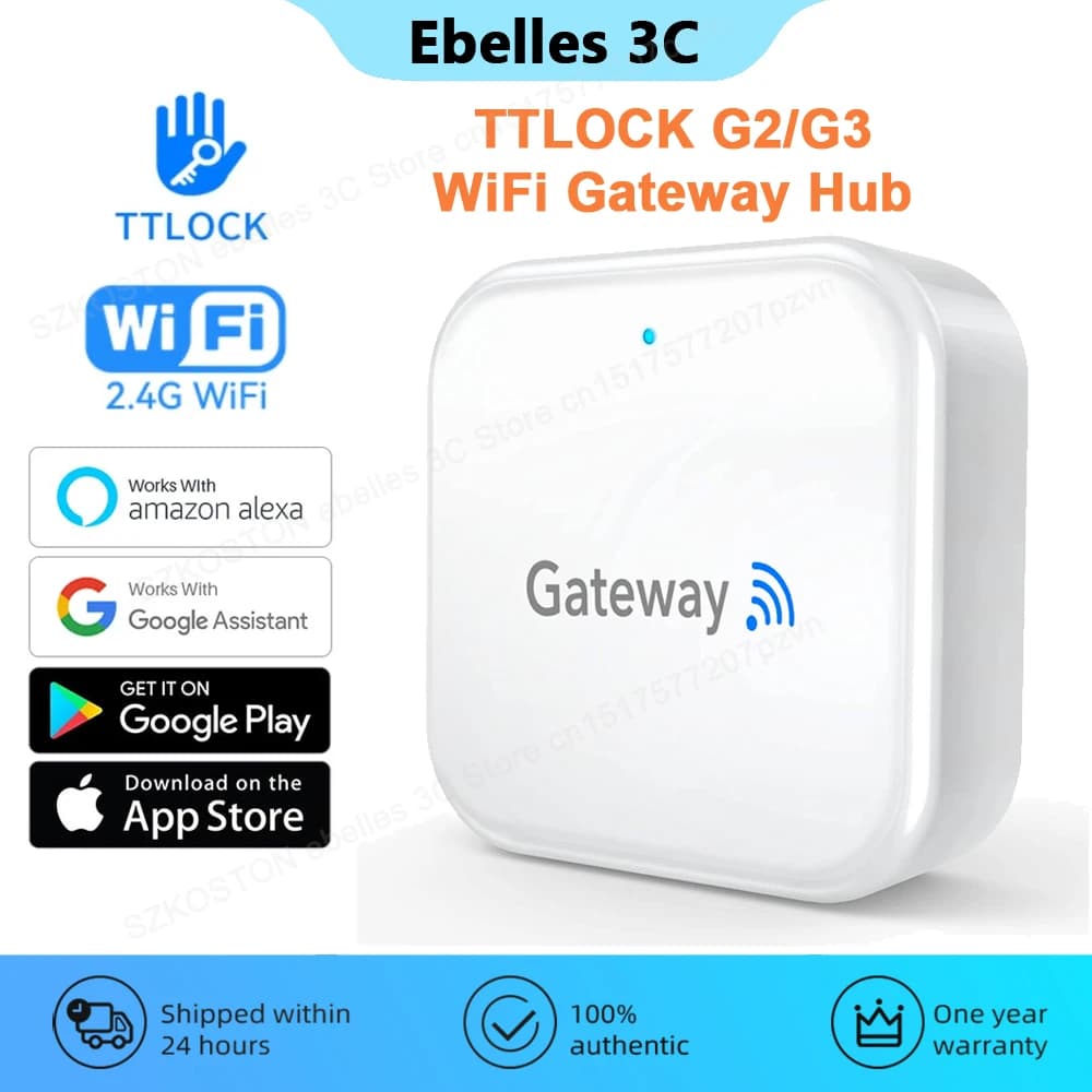 TTLOCK APP G2/G3 WiFi Gateway Hub Smart Door Lock sblocca Bluetooth al convertitore wi-fi Smart Home Bridge Voice per Alexa Google
