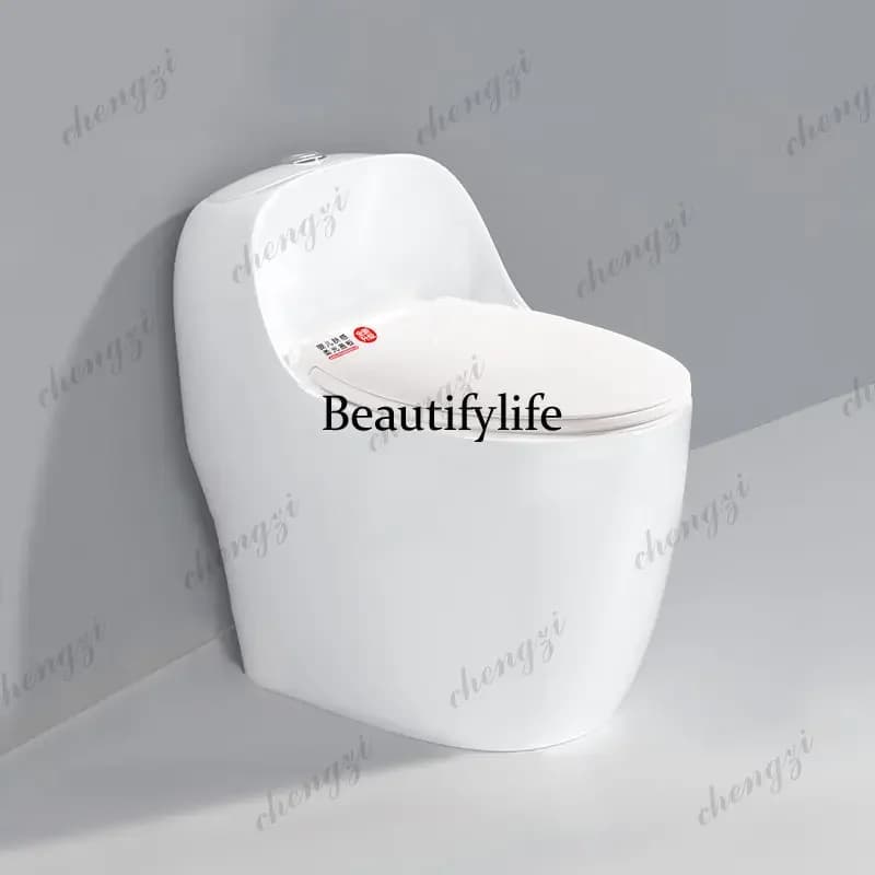 A74New small apartment, small size household short toilet, direct flush siphon high-impact toilet
