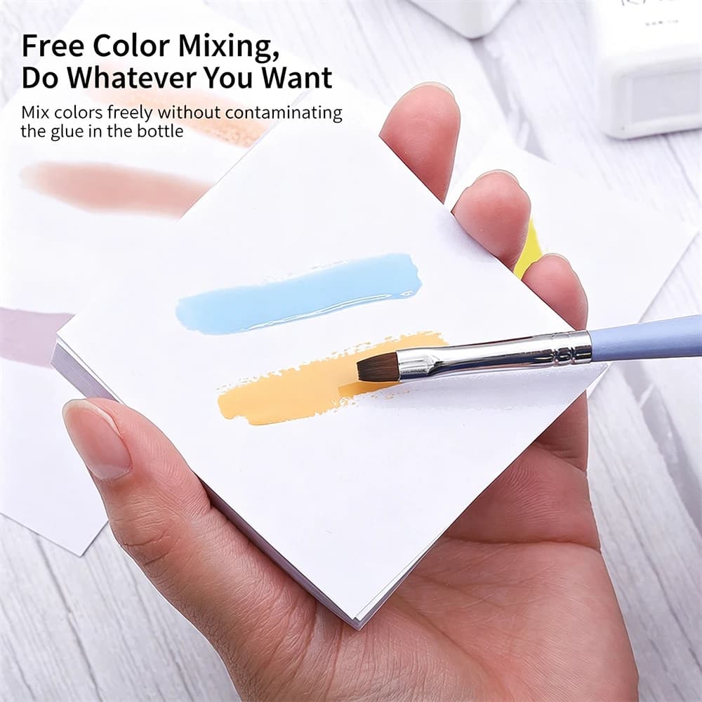 100Sheets Disposable Nail Art Mixing Palette Paper Waterproof Nail Polish Color Mixing Drawing Paper DIY Display Manicure Tools