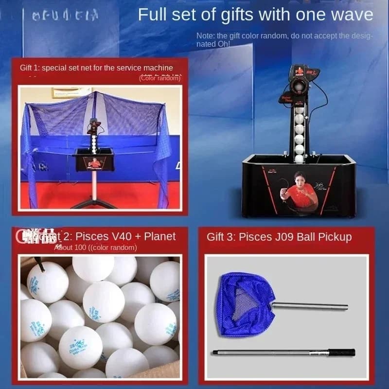 Macchina Professionale per Palline da Ping Pong Super Quinta Generazione con Telecomando per Casa e Allenamento