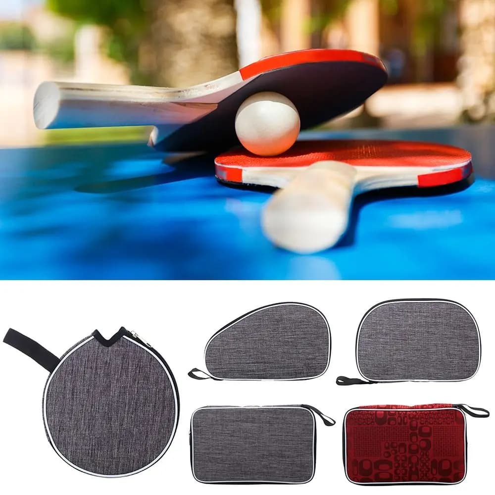 Professional Ping Pong Racket Bag Practice Ping Pong paddle bag grey protective case for sports supplies training