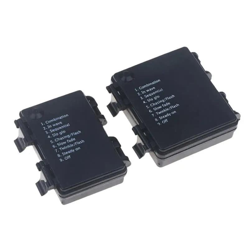 Portabatterie AA a 2/3/4 sezioni, cartuccia batteria impermeabile AA 3V N.5 con funzione timer per luci a stringa universali da interno