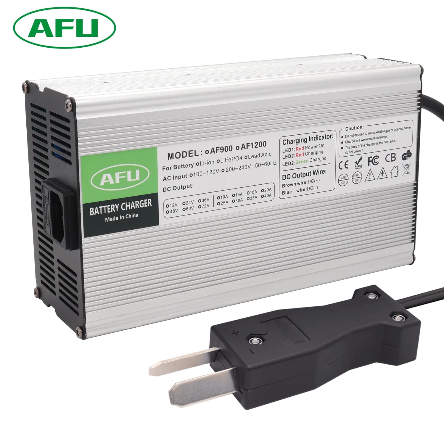Caricatore automatico al piombo ad alta potenza 36V 12A carica galleggiante 41.4V potenza massima 44.1V per 36V Club Car EZGO yamaha Golf Cart