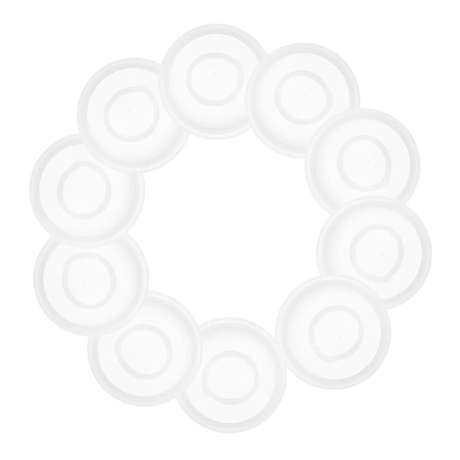10Pcs Plastic 20-25L Chemical Bucket Lids Leak Proof Screw Seal Lid Pull Ring Inner Plug Paint Pet Food Feed Water Drum Parts