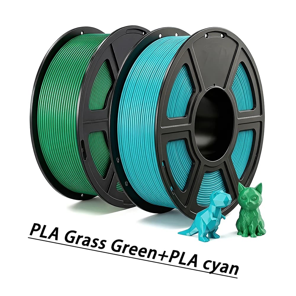 250gx2 3D Printer Filament PLA Grass Green 3D Printing Materials PLA cyan 1.75mm Vacuum Packaging