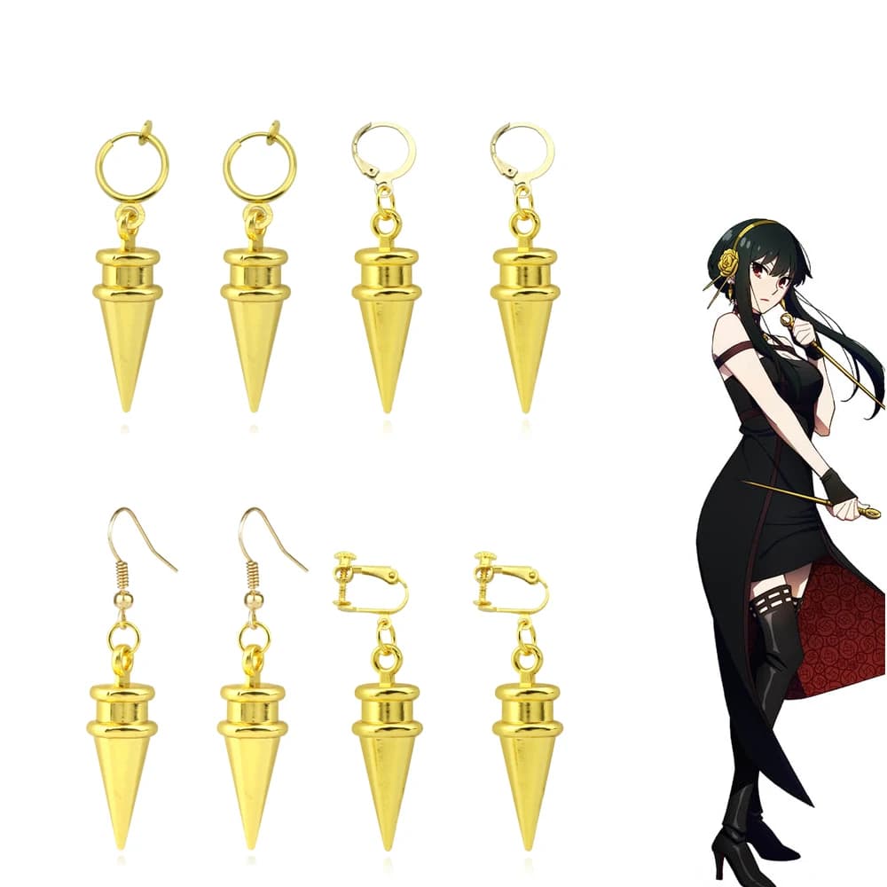 Yor Forger Cosplay Clip per orecchie Anime SPY×FAMILY Orecchini pendenti per donna Uomo Accessori per gioielli Regalo di scena