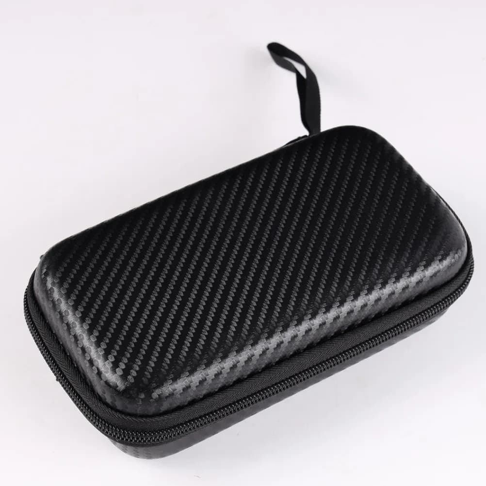 Eva and PU Forehead Thermometer Protective Case Shockproof Wear Resistant Soft Lined Portable Zipper Bag Ideal for Use