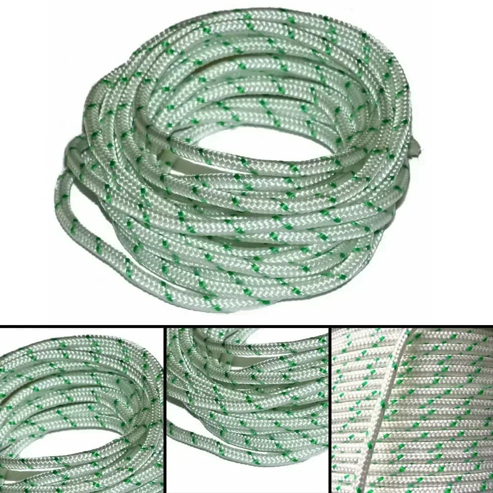 Forte 4,5x2M Cavo di avviamento a strappo Corda di avviamento a strappo per motoseghe Rasaerba Motore Atco 4mm Diametro Olio Benzina
