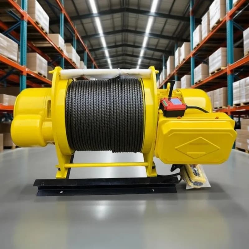 Argano Elettrico per Trazione Cavi da 500KG-1000KG per Settore Minerario e Marino, Guincho Elettrico 220V-240V, Macchina di Sollevamento a Doppio Fune Metallica