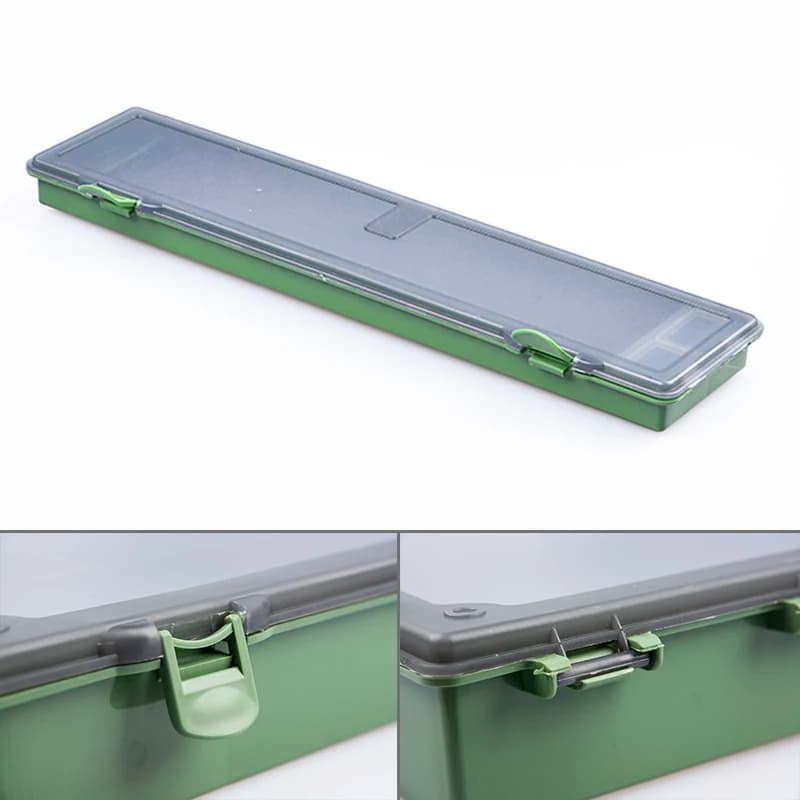 1 Pezzo Scatola Porta Attrezzatura da Pesca alla Carpa con Perni per Hair Rig, Scatola Rig per Carpfishing.