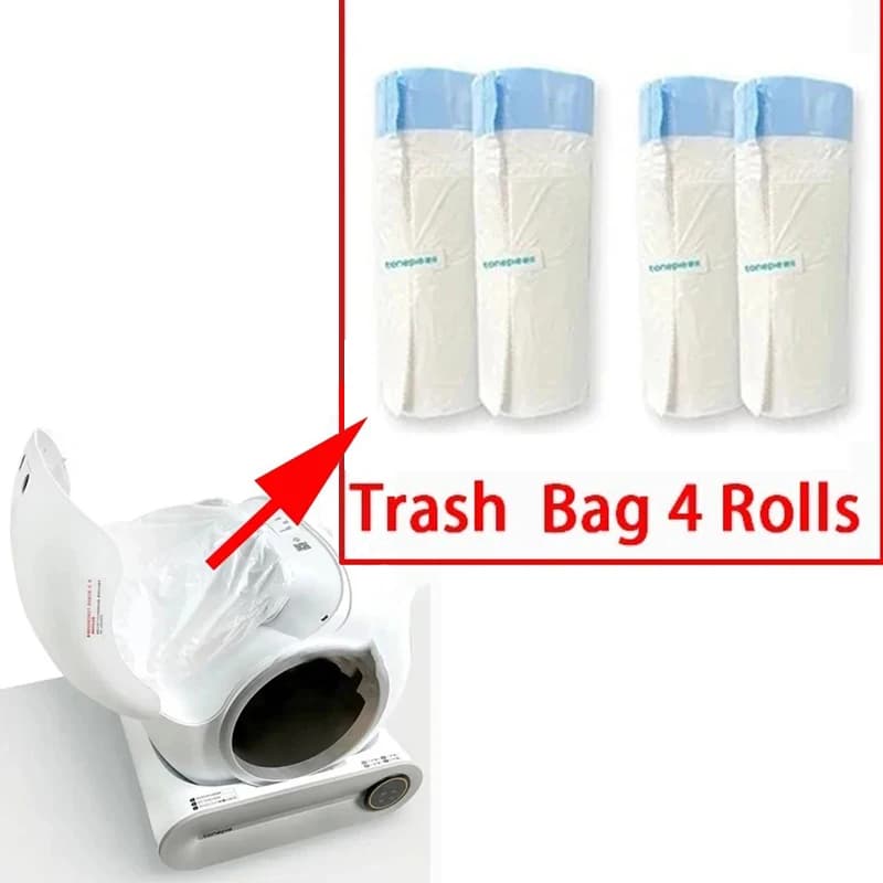 Tonepie Lettiera per gatti Sacchetto per immondizia Sacchetti per lettiera originali Gatti automatici per animali domestici Rifiuti e pulizia Toilette per gatti usa e getta per animali domestici