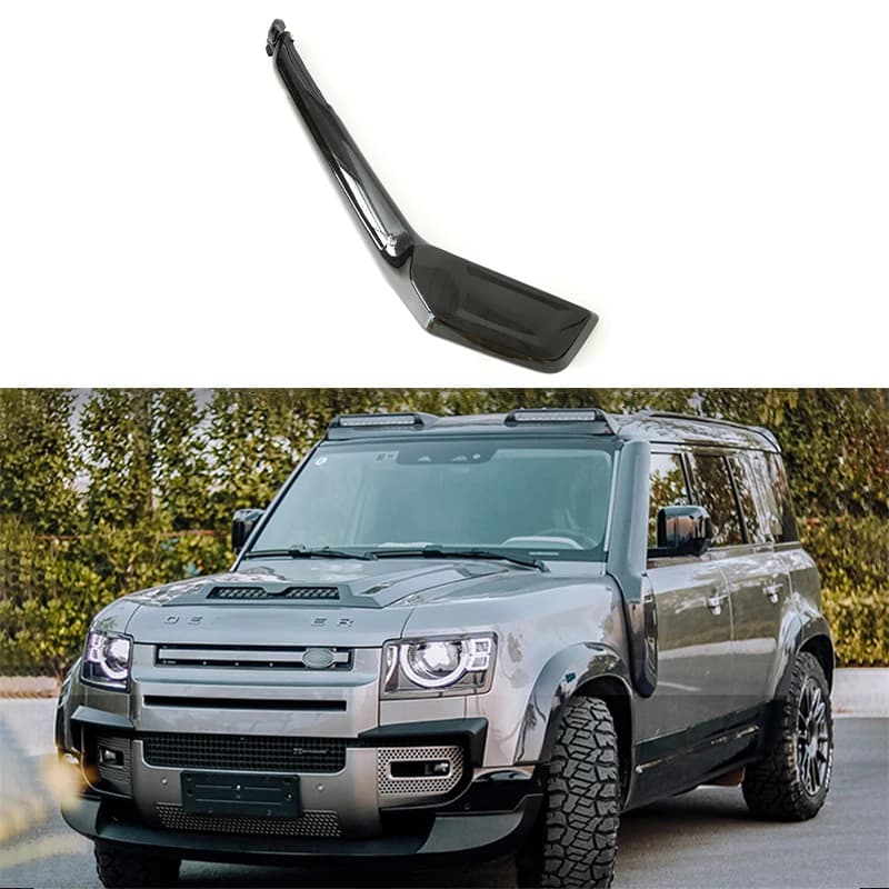 Air Suction kit for snorkeling Defender L663 2020-2024, outdoor accessories black, car parts, raised air outlet, 4x4 offroad