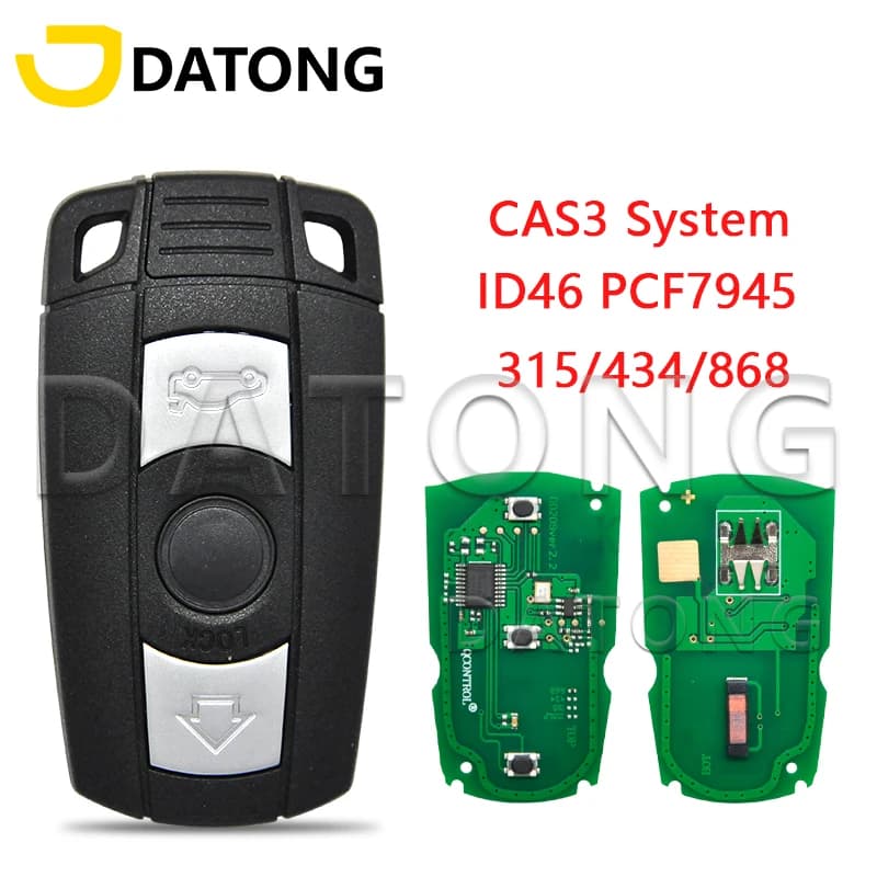 Chiave telecomando per Auto Datong World per BMW CAS 3 System 1 3 5 Series ID46 PCF7945 Chip 315/434/868 Mhz chiave per Smart Card automatica