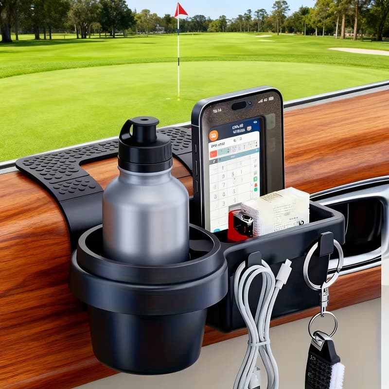 New Car Door Window Slot Organizer Multifunctional Cup Holder Phone Storage Tray Clip‑on Auto Door Seam Storage Box Car Interior