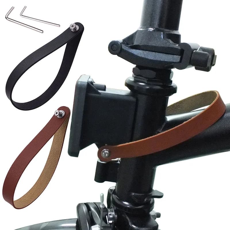 Brompton front pocket strap belt, quick release rope