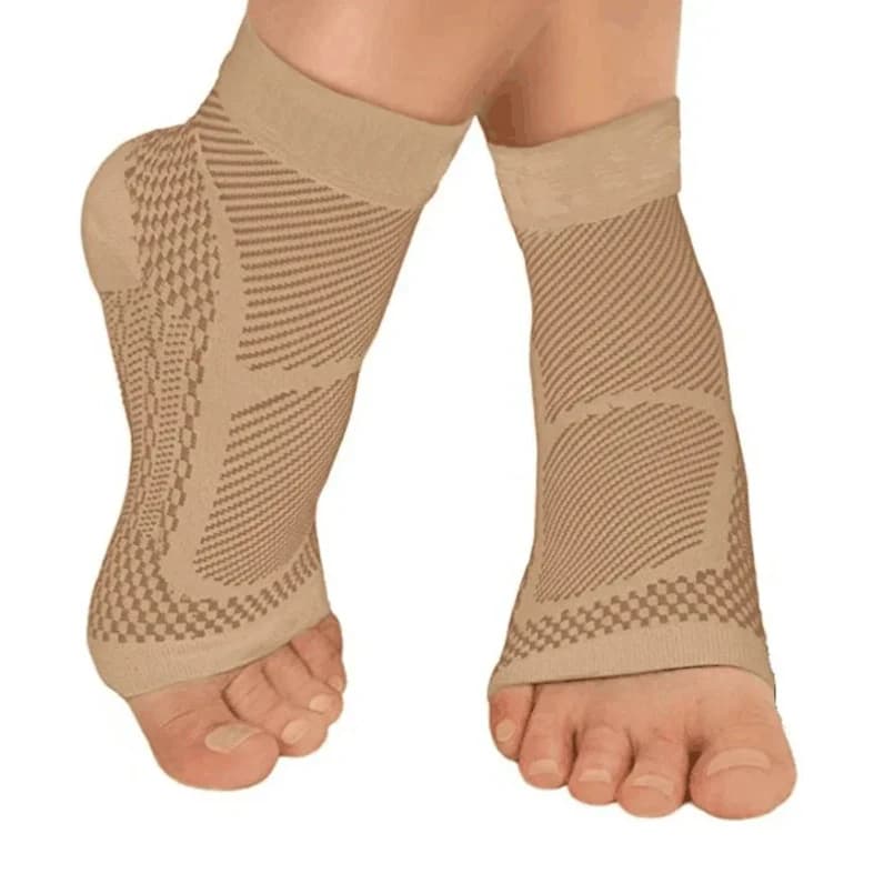 1 paio di calzini a compressione supporto per caviglia sollievo dal dolore tutore per caviglia manica piede anti-fatica fascite plantare sport corsa yoga calzino