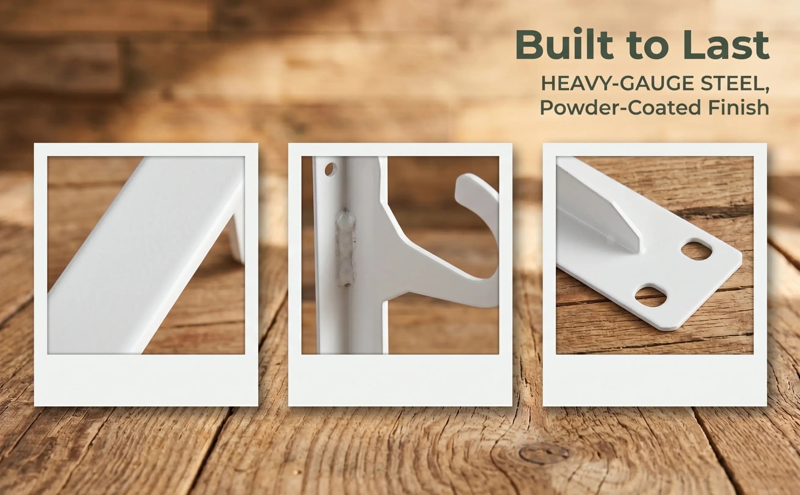 Closet Shelf Rod Brackets Metal Wall Mounted Bracket with Hooks for Pantry Laundry Entryway Heavy Duty Closet Rod Support Rack