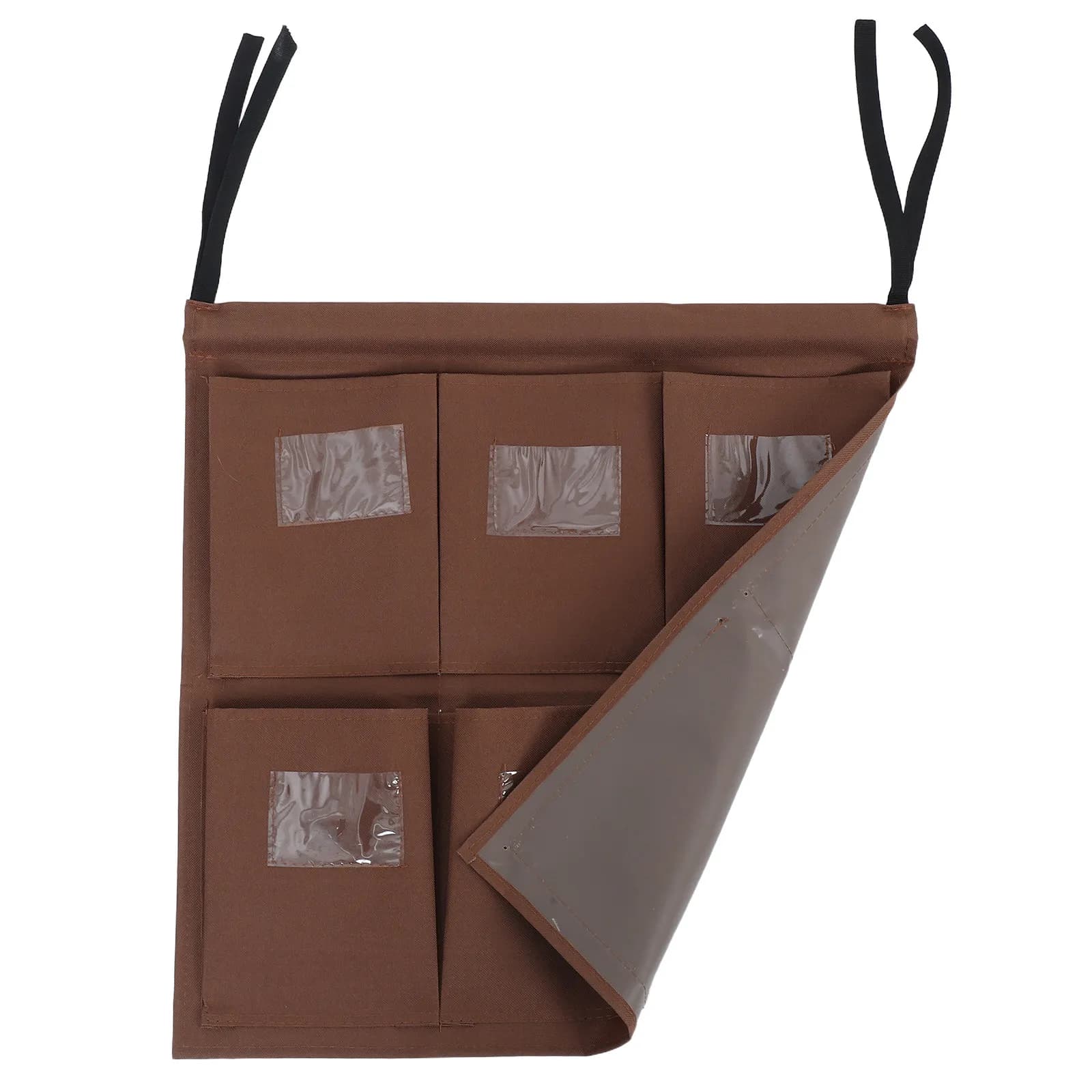 Borsa Organizer per Carrelli di Pulizia Alberghiera, Borsa di Ricambio Resistente per Carrelli Lavanderia con Tasche Trasparenti e Struttura Robusta