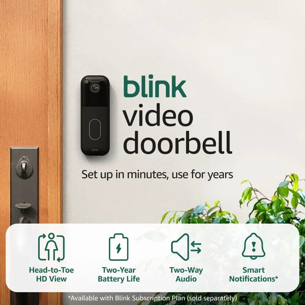 Sistema di Telecamere di Sicurezza Wireless Intelligenti con Videocitofono, Batteria con Durata di 2 Anni, Portata Estesa fino a 120 Metri