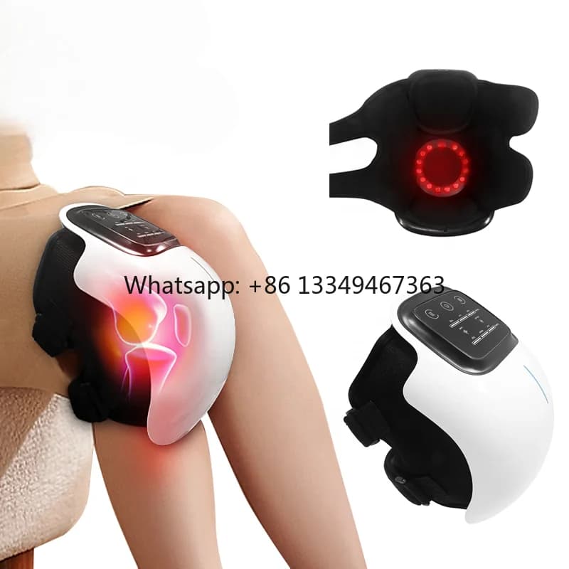 Ginocchiera riscaldata ricaricabile OEM/ODM Touch screen LCD Cordless Uso domestico Sollievo dal dolore Terapia della luce rossa Massaggiatore per ginocchio